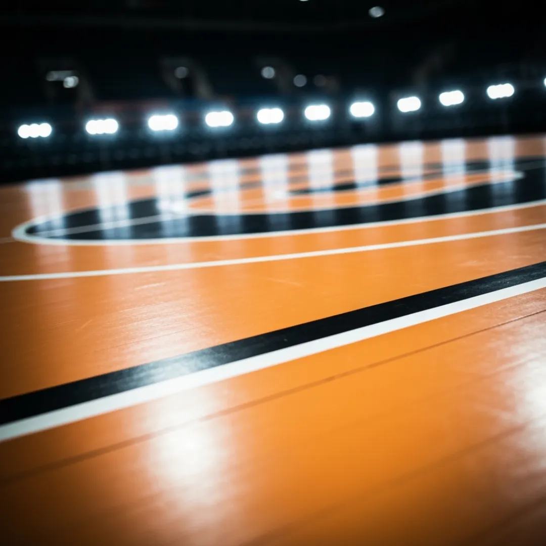 Basketball court overlay